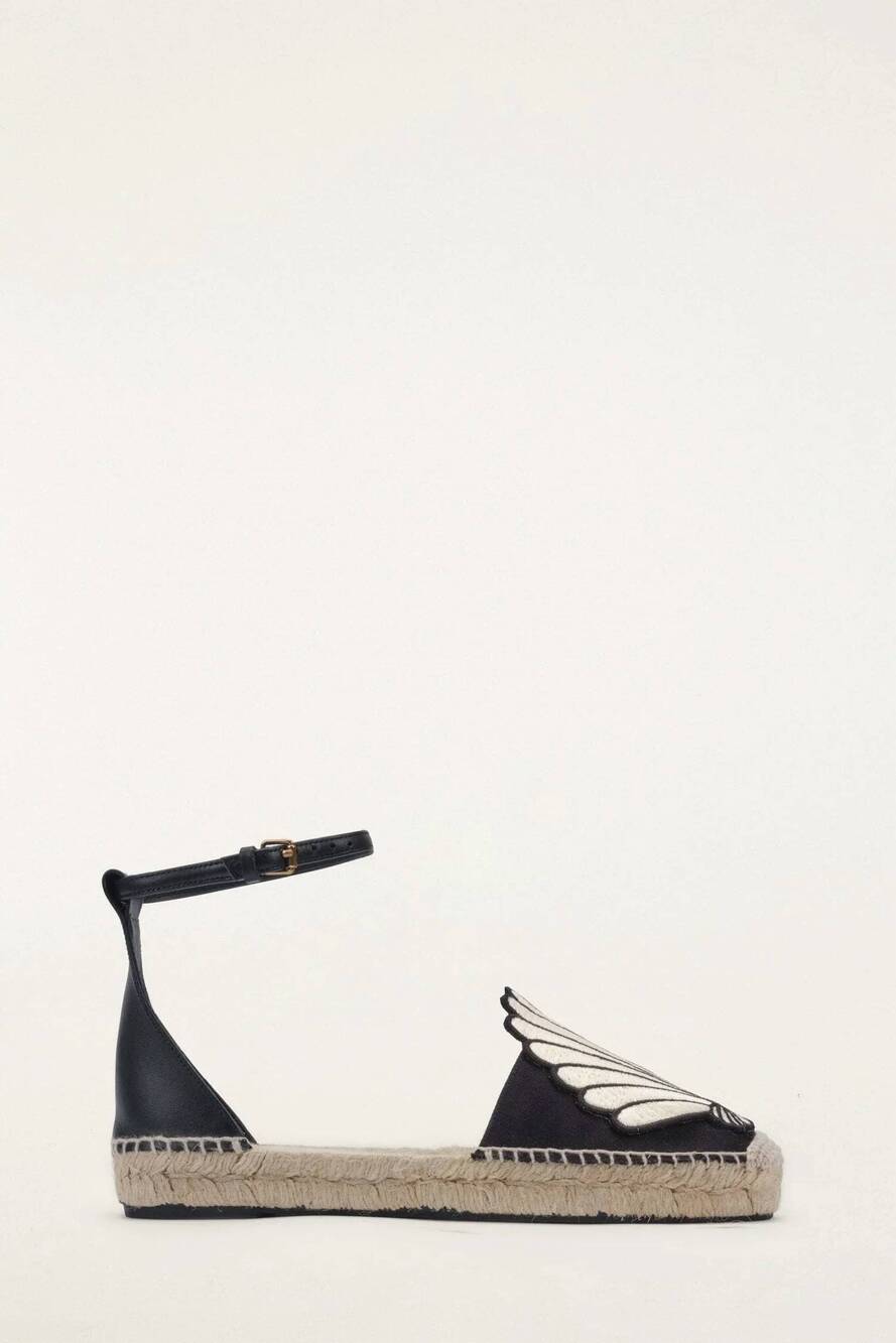 NEW FARM RIO women's shell iconic espadrille in black